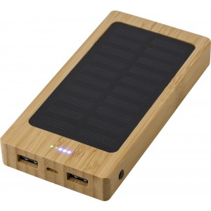 Bambusz powerbank, 8000 mAh, nat�r