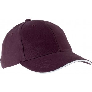 Kup Orlando 6 paneles sapka, Burgundy/White (sapka)