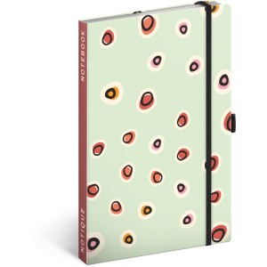 Notesz Dots, lined, 13  21 cm