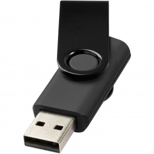 Rotate Metalic pendrive, fekete, 4GB (raktri) (pendrive)