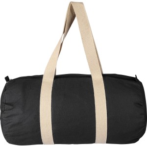 Sportt�ska, Oeko-Tex 180 g/m2 pamut, fekete